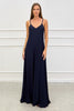 MINIMAL LONG V CUT DRESS IN MANY COLOURS