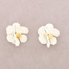 BEIGE FLOWER EARRINGS