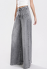 GREY WIDE FIT MINIMAL JEANS