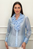 SKY CHIC RUFFLE SHIRT