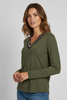 OLIVE ULTRA SOFT GOLD V DETAILS LUXURY TOP