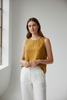 CHIC SAFRAN TOP WITH POLKA DOTS