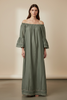 OLIVE LONG DRESS
