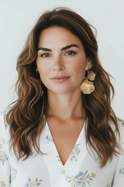 FLOWER 3D CUT OVERSIZED EARRINGS