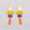 LIME MAGENTA ART EARRINGS