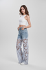 HANDMADE LUXURY EDITION CRYSTAL LACE JEANS