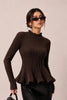 CHIC RUFFLE TOP IN MANY COLOURS