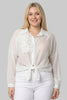 3D FLOWERS OVERSIZED CHIC SHIRT IN MANY COLOURS
