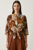 TABA FLORAL FINE SHIRT WITH SILK