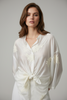 BEIGE 3D FLOWERS CHIC SHIRT