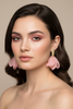 PINK ART EARRINGS