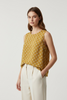 CHIC SAFRAN TOP WITH POLKA DOTS