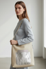 NADIA.BEIGE ART LEATHER BAG
