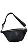 XL. BLACK 3D LEATHER BELT BAG.2 STRAPS