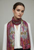 MULTI PURPLE ART SILK FOULARD