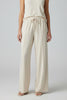 BEIGE MINIMAL ELASTIC PANTS