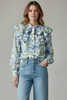 ART RUFFLE COTTON BLOUSE