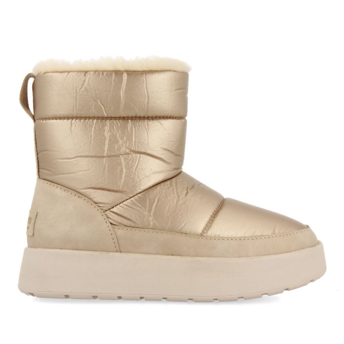 MATTE GOLD ULTRA CONFY QUILTED BOOTS