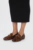 LEOPARD-PRINT LEATHER SUPER SOFT MOCCASSINS