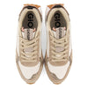 TAN RETRO SNEAKERS WITH PASTEL DETAILS