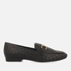 BLACK BRAIDED LEATHER SUPER SOFT MOCCASINS