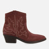 BURGUNDY SUEDE LEATHER COWBOY BOOTS