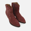 BURGUNDY SUEDE LEATHER COWBOY BOOTS