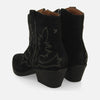 BLACK SUEDE LEATHER COWBOY BOOTS