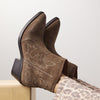 TAUPE SUEDE LEATHER COWBOY BOOTS