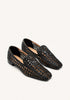 BLACK HAND BRAIDED LEATHER LOAFERS