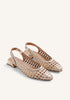 GOLD BEIGE LUXURY HEELED BALLERINAS