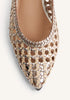 GOLD BEIGE LUXURY HEELED BALLERINAS
