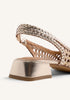 GOLD BEIGE LUXURY HEELED BALLERINAS