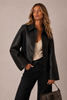 LUXURY BLACK ECO LEATHER JACKET