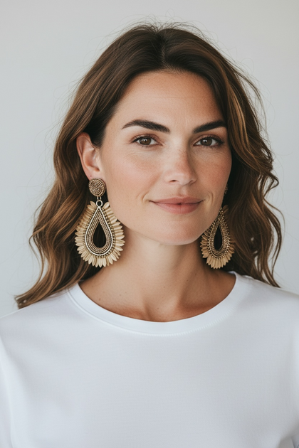 GOLD DROP EARRINGS