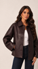 LUXURY WINE ECO LEATHER JACKET