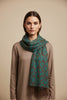 EMERALD WITH TAUPE ANIMAL-PRINT SCARF