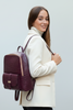 SCOPELOS. PURPLE 3D LEATHER ART BACKPACK