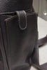 DARK BROWN OVERSIZED LEATHER BACKPACK