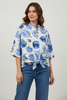 ROYAL BLUE COTTON BLOUSE