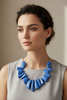 BLUE STATEMENT NECKLACE