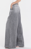 GREY WIDE FIT MINIMAL JEANS