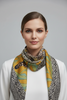 MULTI SAFRAN ART SILK FOULARD