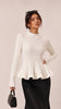 CHIC RUFFLE TOP IN MANY COLOURS