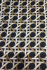 BLACK GEOMETRIC SILK FOULARD