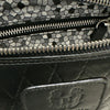 MINI. BLACK QUILTED LEATHER BELT BAG