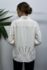 BEIGE COTTON ART SHIRT WITH 3D BACK DETAILS