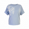 SKY BLUE 3D FLOWER CHIC TOP