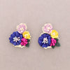 MULTICOLOUR FLOWER EARRINGS