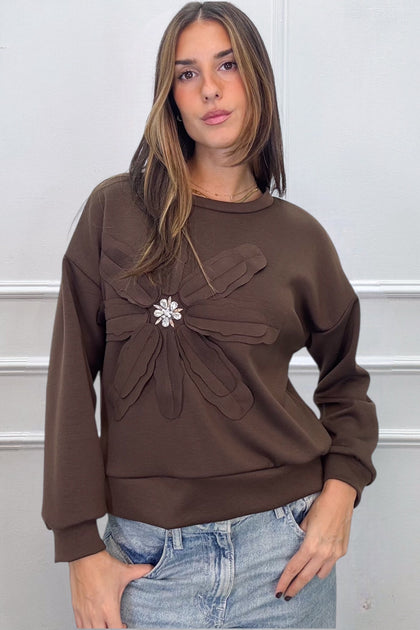 3D FLOWER BLOUSE